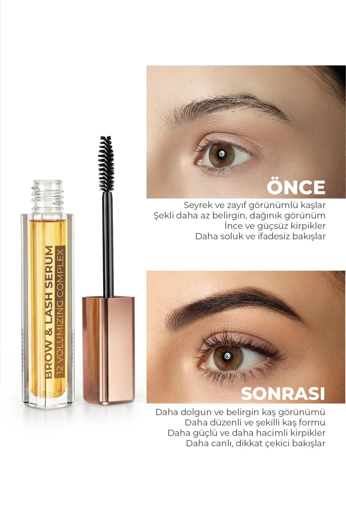 VULLY 12 Active Brow & Lash Serum – Eyebrow and Eyelash Growth Serum