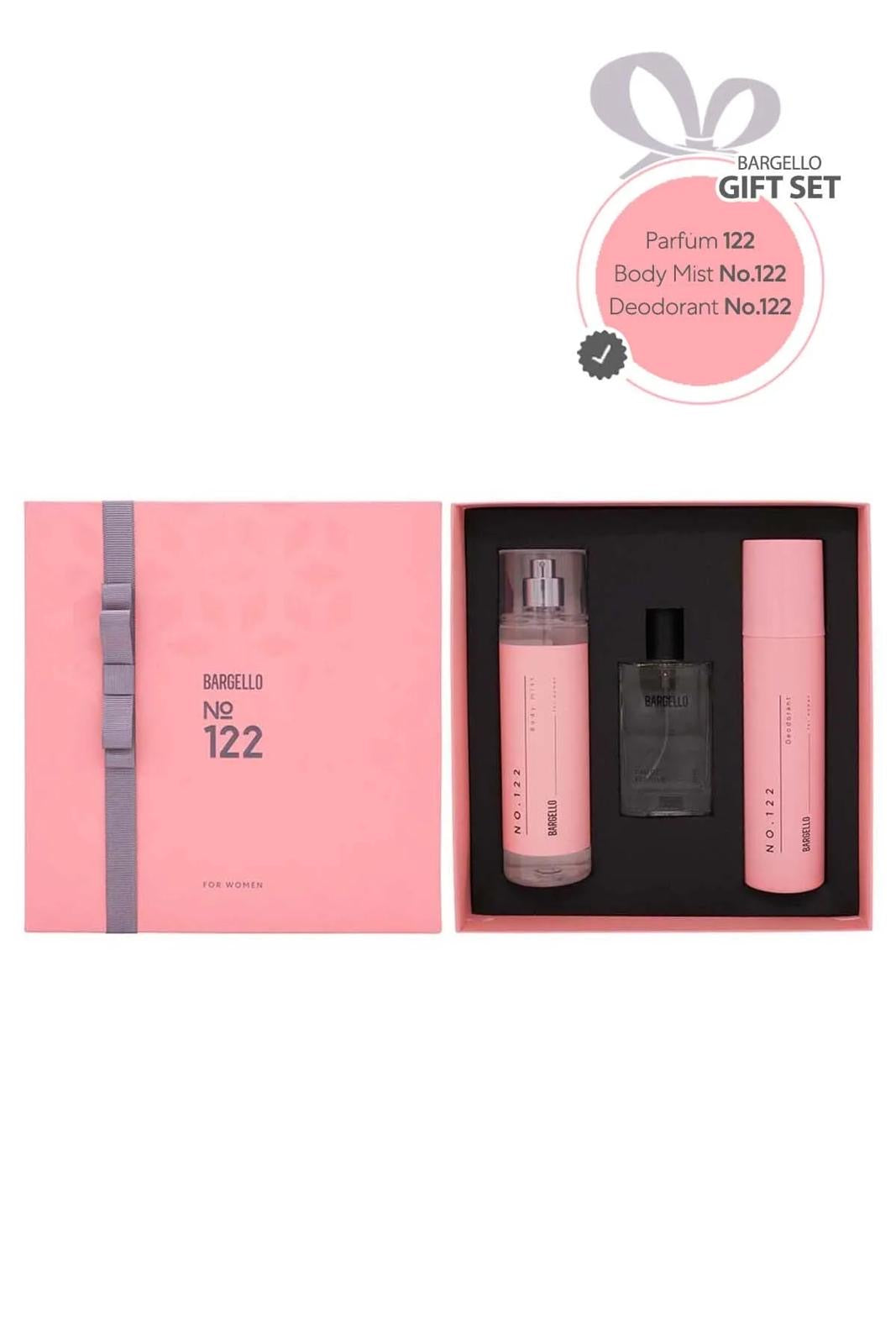 Bargello No: 122 Dames Parfumset Speciale Box Geschenkset - Damesparfum 50 ml + Body Spray 210 ml + Deodorant 150 ml