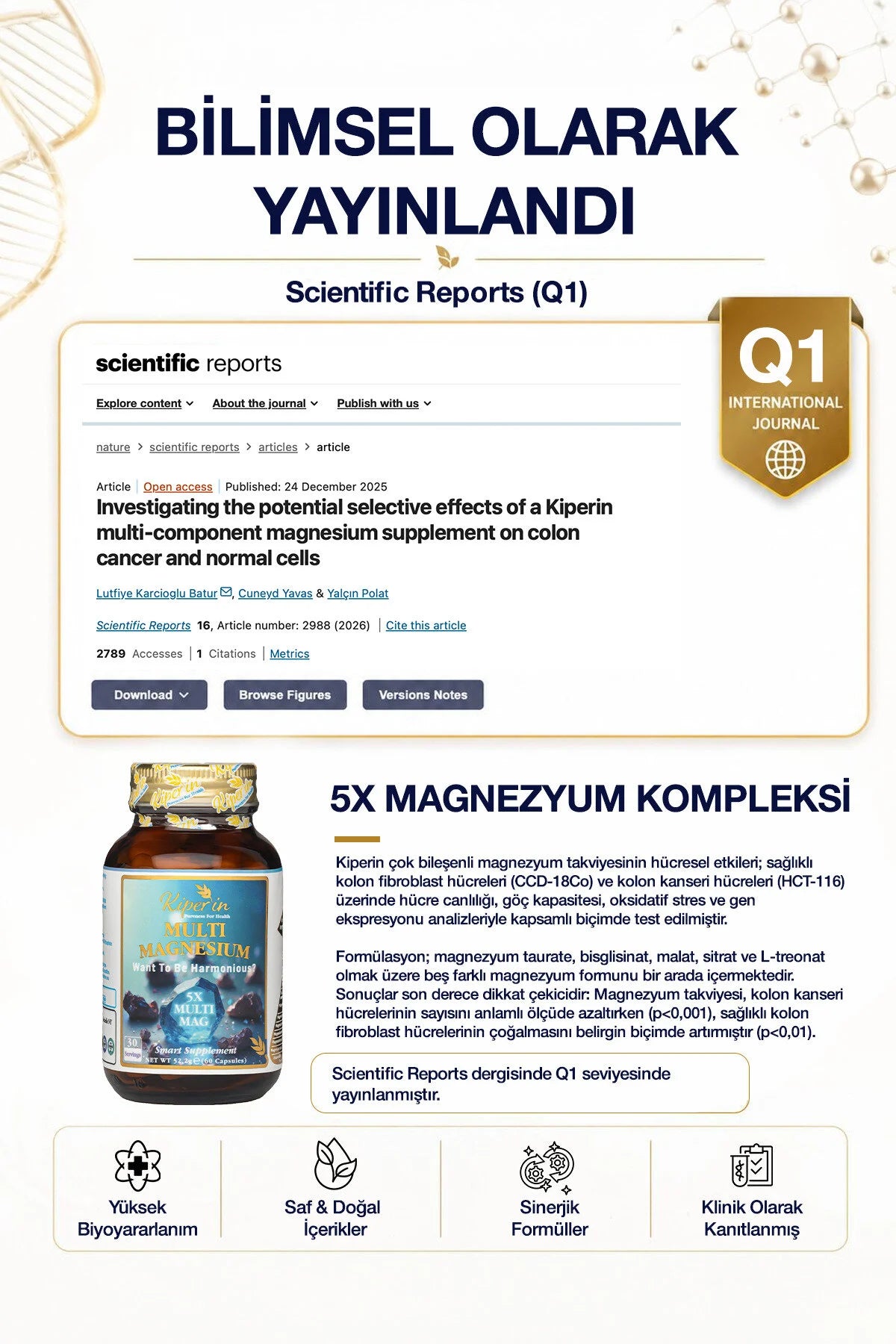 Kiperin Multi Magnesium Complex met Vitamine B6 - 60 Capsules