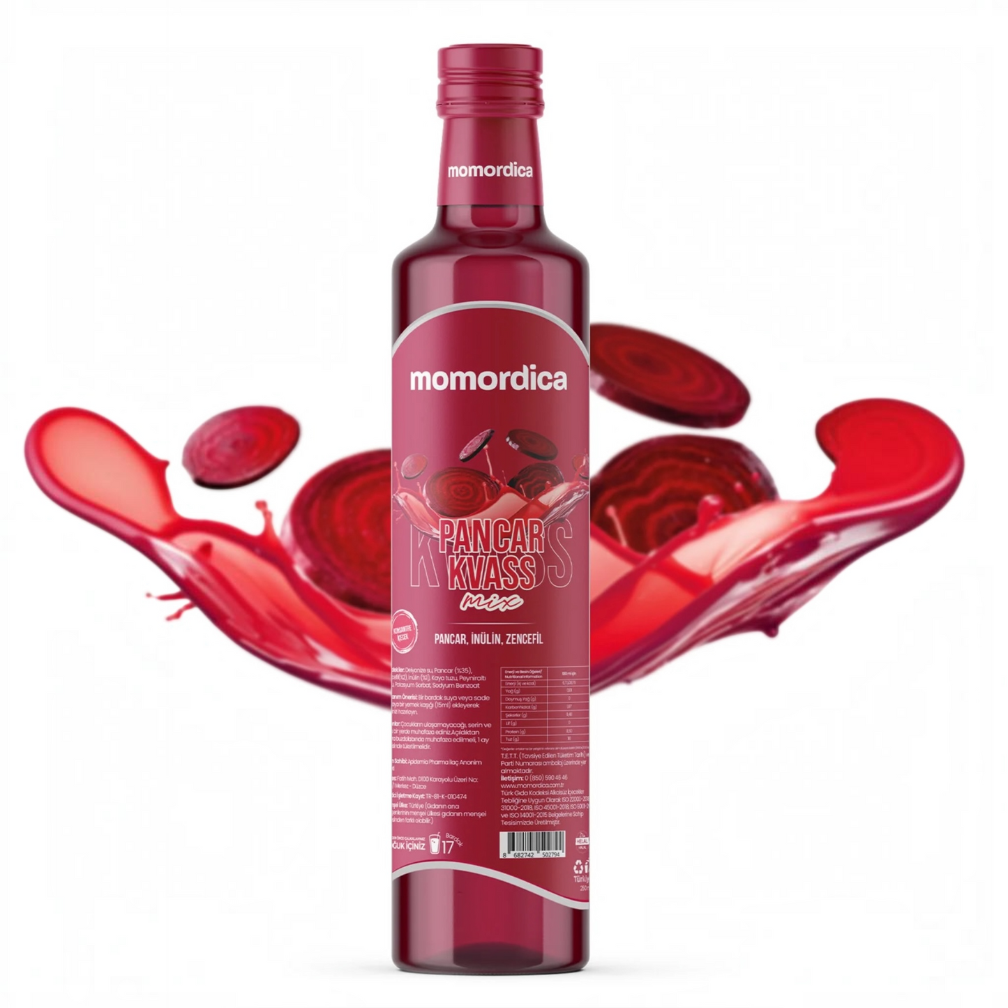 Momordica (Pancar kvass mix)Rode Biet Mix – Geconcentreerde Drank met Rode Biet, Inuline & Gember – 250 ml
