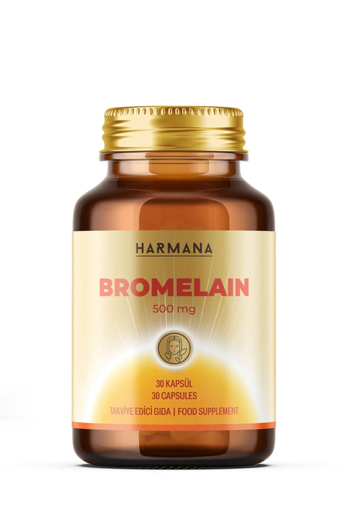 Harmana Bromelaïne 500 mg - 30 Capsules - Natuurlijke Enzymformule uit Ananas - Ondersteunt Spijsvertering & Herstel - Voedingssupplement