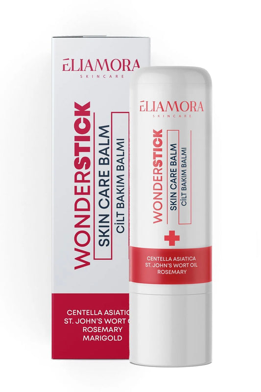 Eliamora Wonderstick Skin Care Balm - Huidverzorgingsbalsem voor wonden - snijwonden - brandwonden - insectenbeten - andere huidaandoeningen - Geschikt voor kinderen & volwassenen - Centella Asiatica - Sint-Janskruidolie - Rozamarijn - 5 gr
