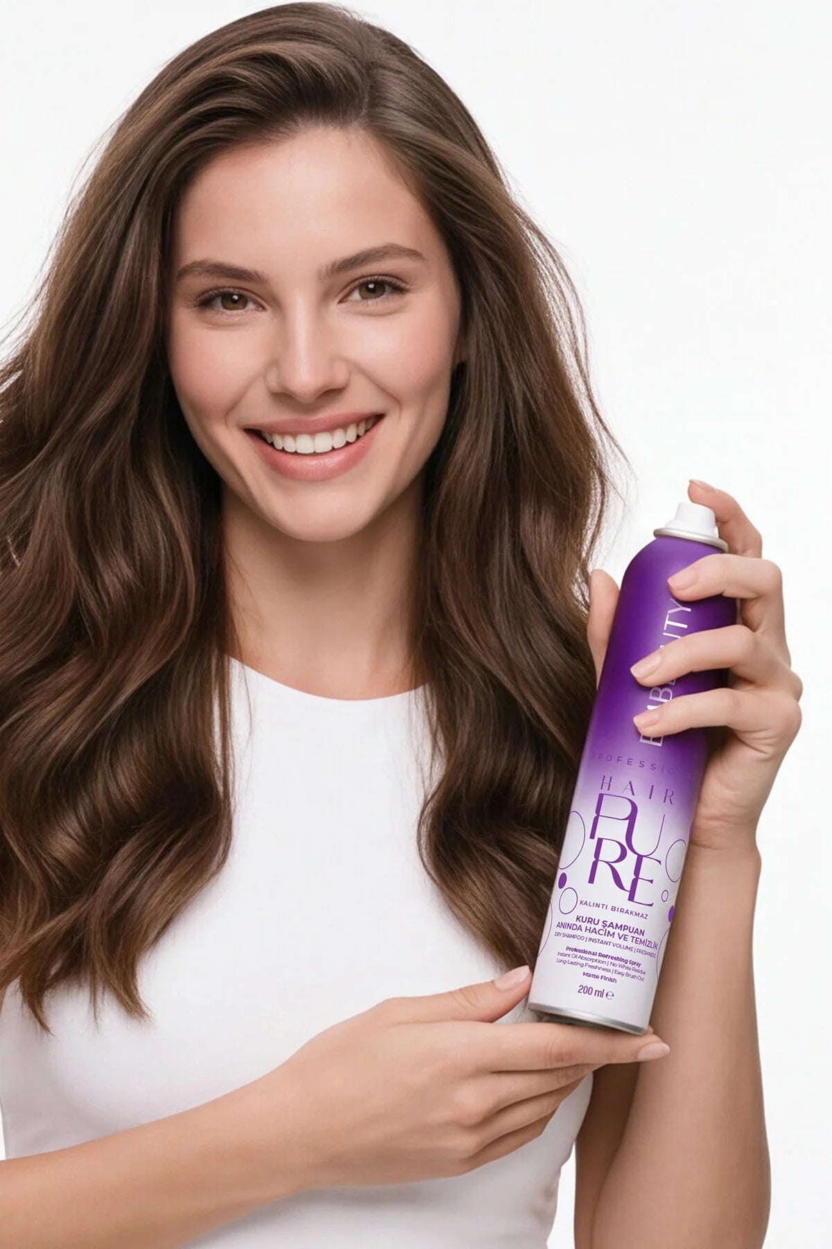 Embeauty Professional Hair Pure Droogshampoo – Dry Shampoo voor Directe Frisheid & Volume – Absorbeert Overtollig Vet – Matte Finish – 200 ml