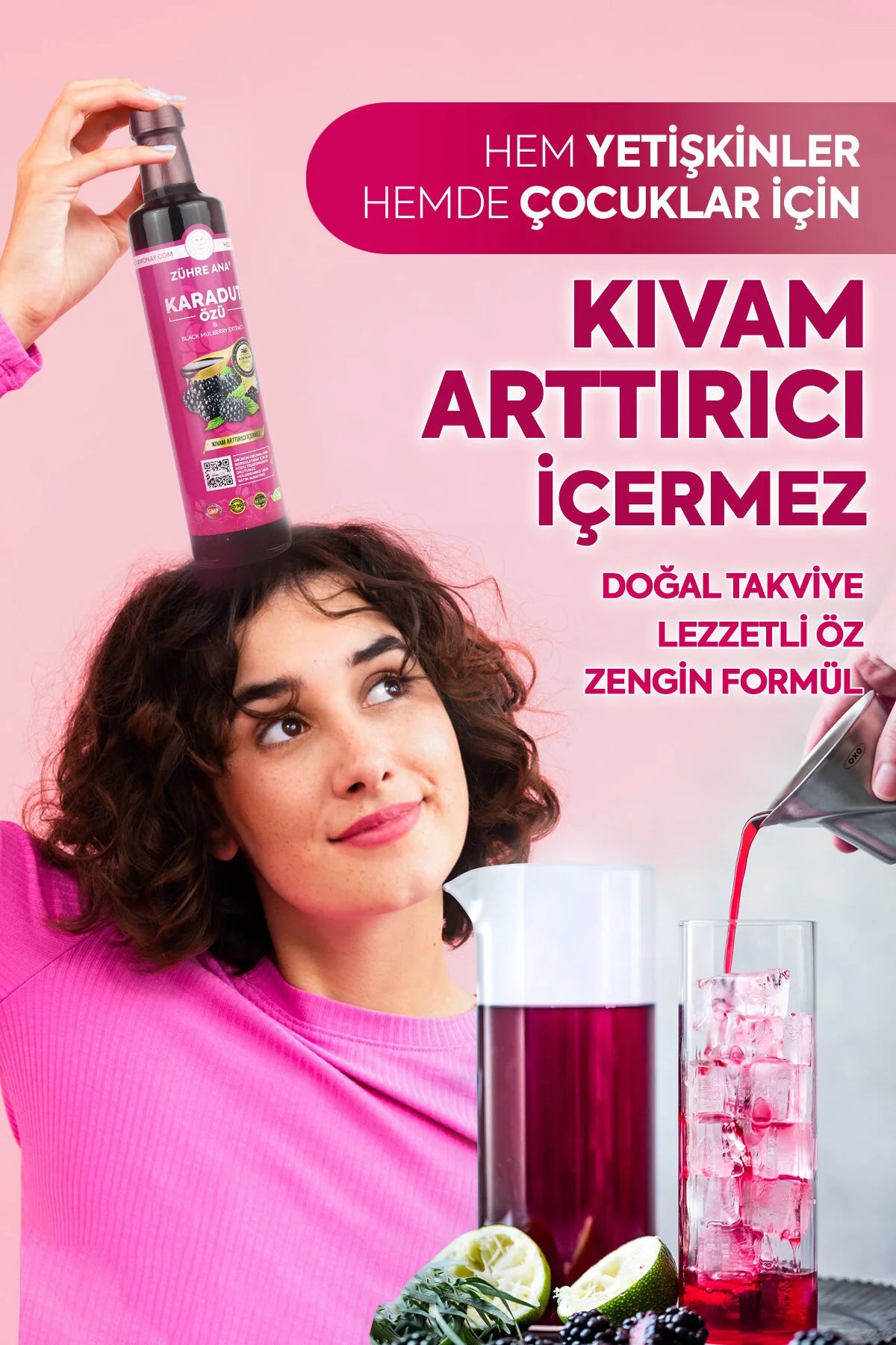 Zühre Ana Karadut Özü – Natuurlijke Zwarte Moerbei Extract Siroop 640g | Zonder Toegevoegde Suiker