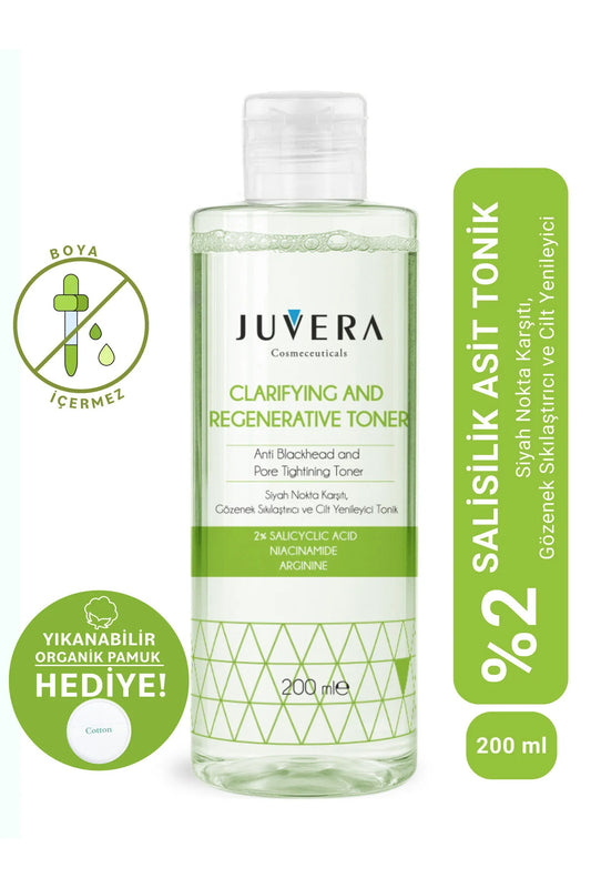 Juvera Clarifying & Regenerative Toner 200 ml – Salicylzuur Gezichtstonic