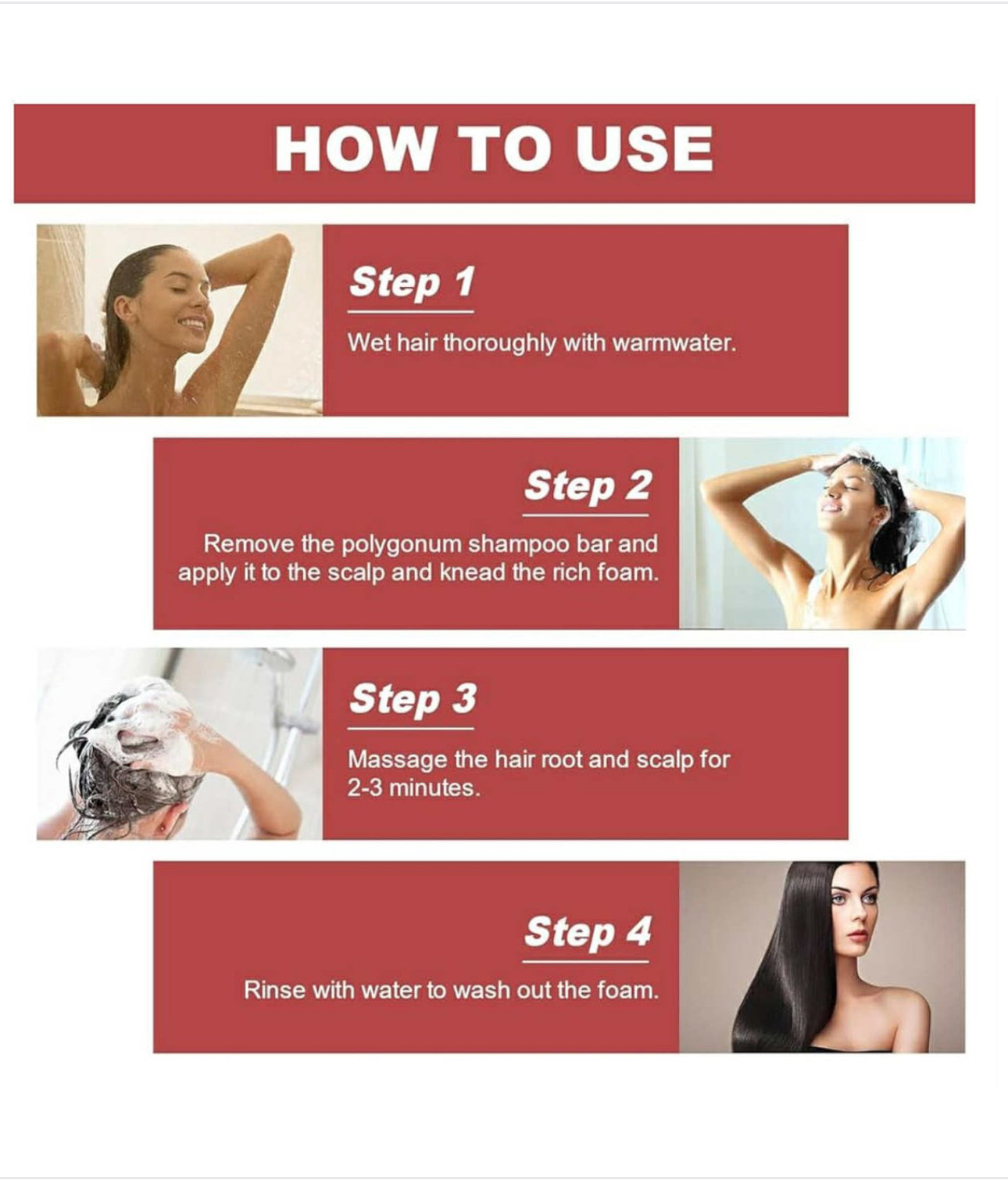 Polygonum Zeep Soap - Shampoozeep voedt haar en hoofdhuid diep - Laat donker haargroei (geen witte haar meer) Verwijderen van schilfers Beschadigd haar te herstellen Tegen grijze ontharing Reiniging Anti-verlies Voeden Gladmakend Alle haartypen 100g