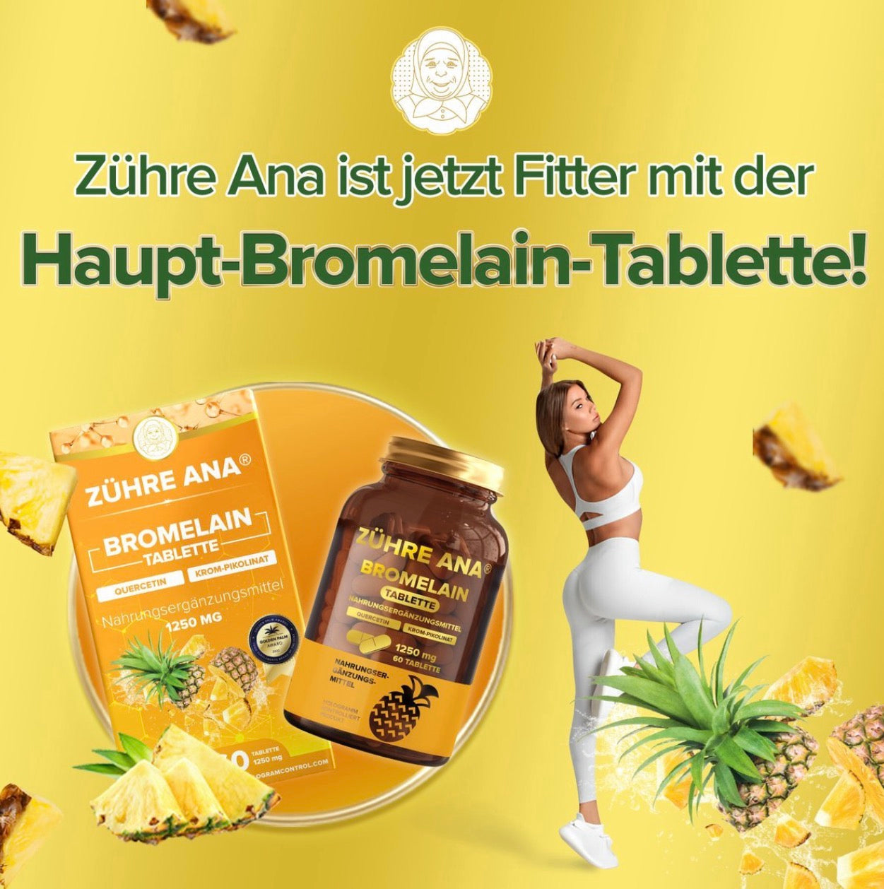 Zühre Ana Bromelain Tabletten 1250 mg – 60 Tabletten