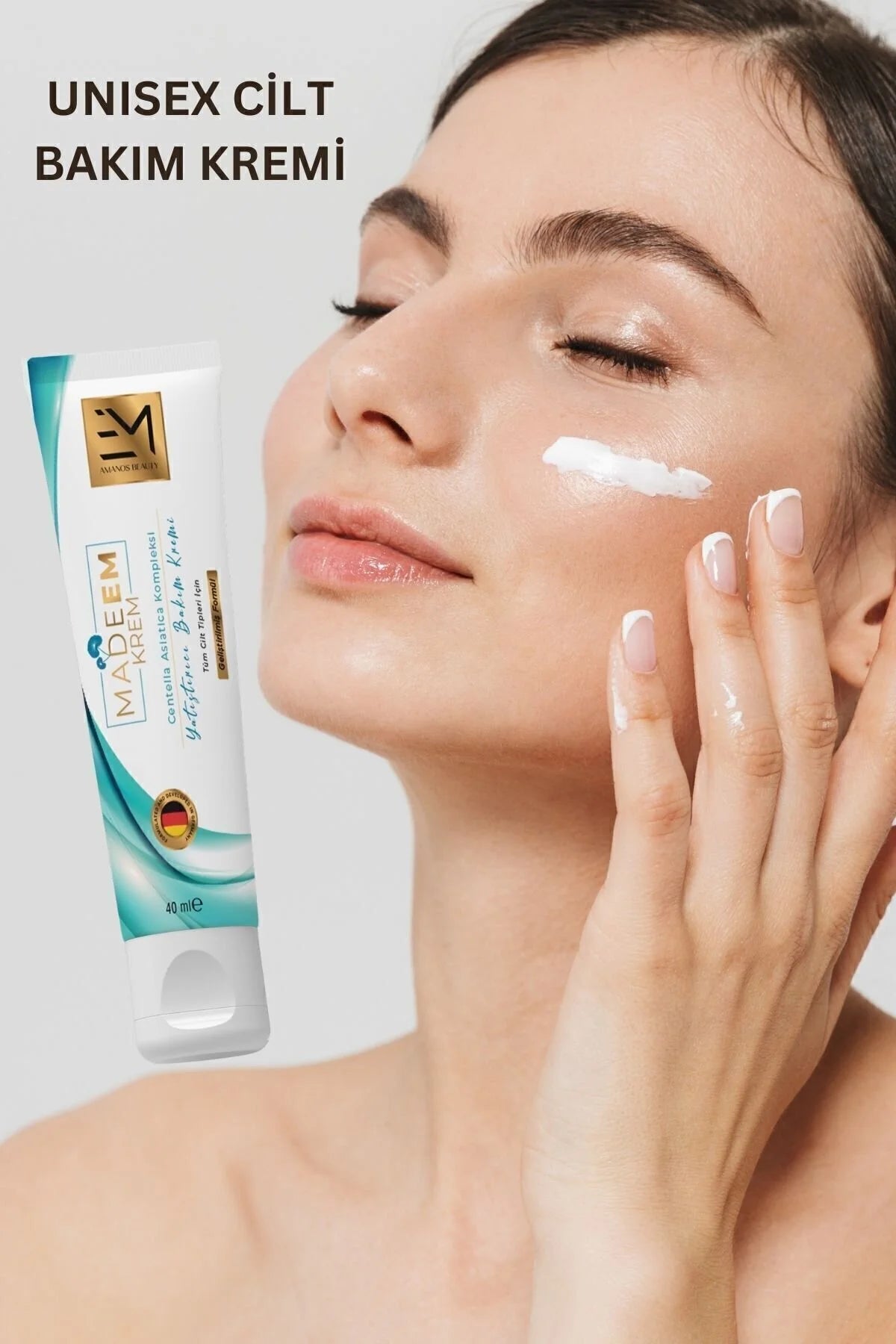 Madeem Cream Krem  Centella(1%) - Centella Asiatica + Niacinamide & Panthenol - Wondercreme! - 40ML - Verhelpt Littekens, Acne , Oneven Huidskleur , Pigmentvlekken & Uitslag, irritaties en schimmels | 1 Tube van 40ML