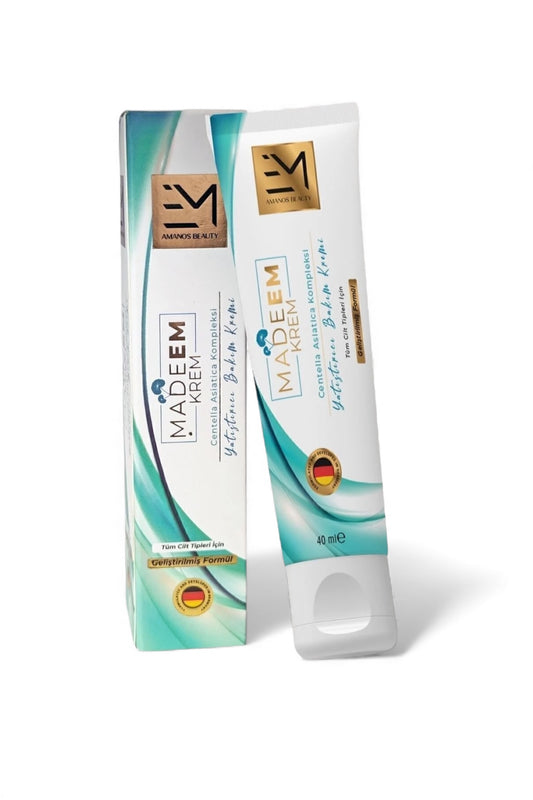 Madeem Cream Krem  Centella(1%) - Centella Asiatica + Niacinamide & Panthenol - Wondercreme! - 40ML - Verhelpt Littekens, Acne , Oneven Huidskleur , Pigmentvlekken & Uitslag, irritaties en schimmels | 1 Tube van 40ML