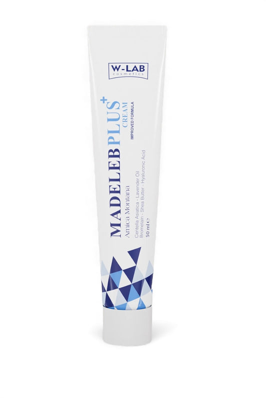 W-Lab Madeleb PLUS+ | Arnica Montana | Centella Asiatica - Lavender Oil | Improved Formula Cream 50 ML | 1 Tube | Wondercreme helpt bij littekens,acne,pigmentatie,nieuwe huid | Exfoliating |