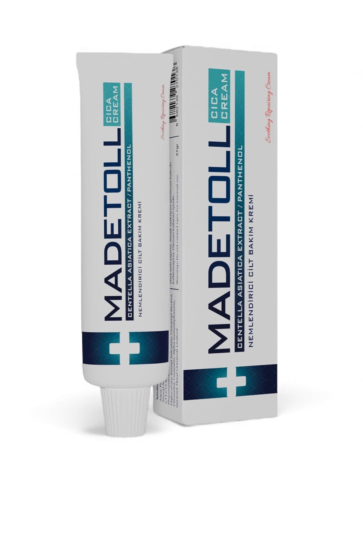 Madetoll - Centella Asiatica Wondercreme- Tegen Pigmentatie - Herstellend en verstrakkend - Helpt tegen Acne & Puisten & behandeling van een geïrriteerde huid - 30G