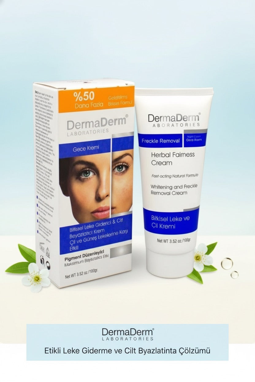 DermaDerm - Herbal Whitening Cream - Anti pigment crème - Betere formule! 100ml Whitening cream - Zeer gewild snelle werking!