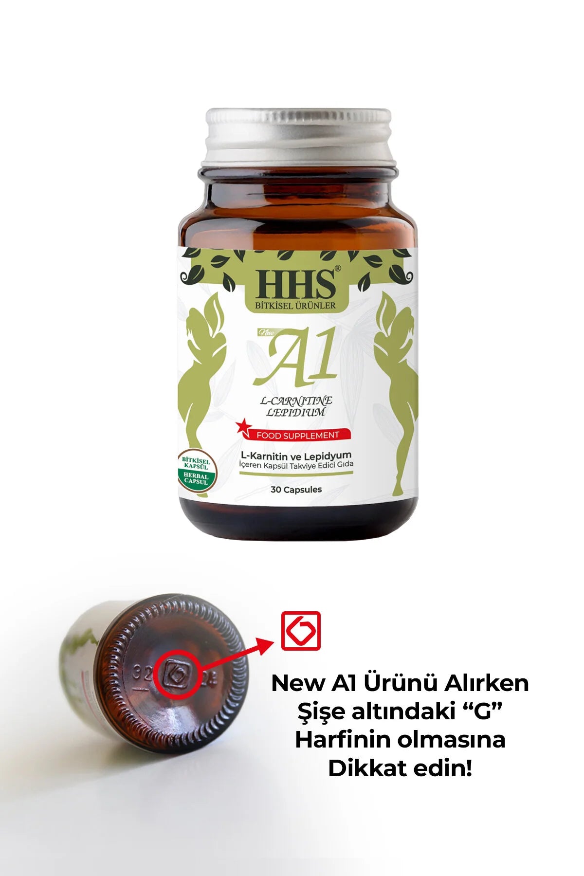 HHS A1 Herbal Capsules – Daily Use 30 Capsules
