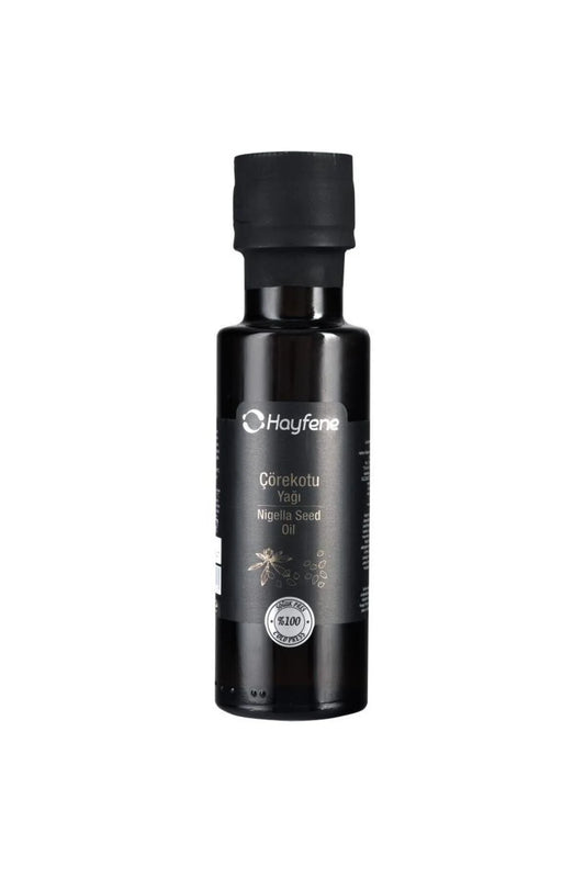 Hayfene Zwarte Komijnolie - 100% Koudgeperst - Nigella Sativa Olie - Pure Nigella Seed Oil - 100 ml