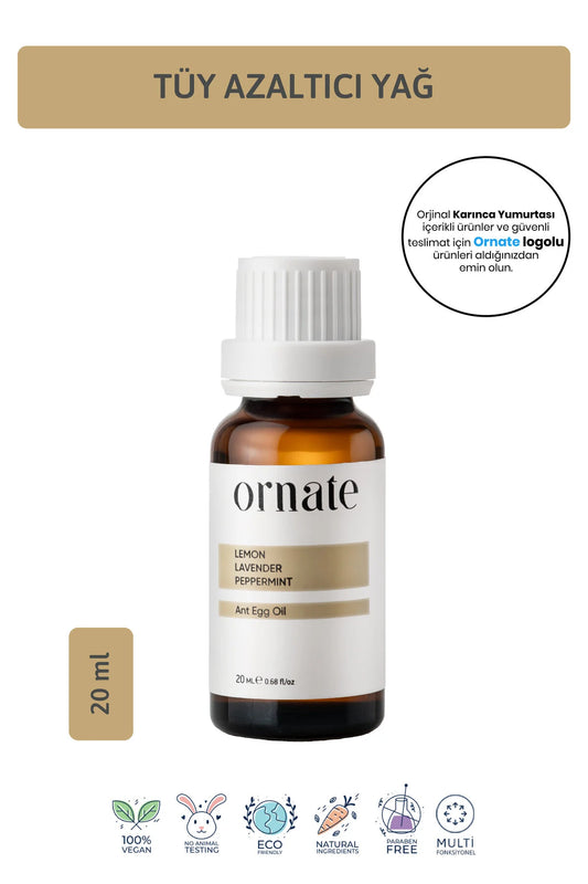 ORNATE Ant Egg Oil VerzorgingsOlie met Mieren Ei 20 ml Veganistisch Mierenzuur Aloë Vera Kokosolie & Sesamolie Droge en Gevoelige Huid