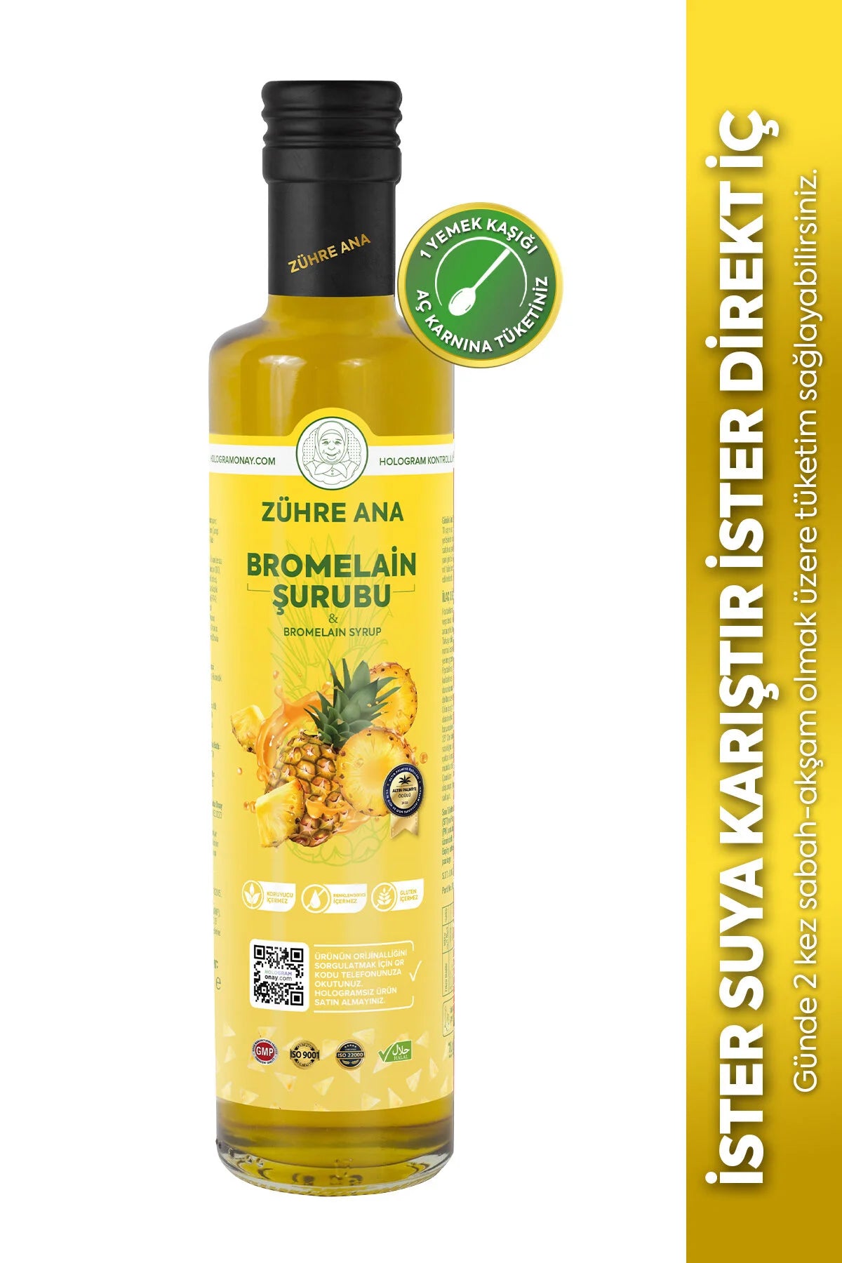 Zühre Ana Bromelaïne Set – 30 Capsules en 250 ml Siroop met Bromelaïne
