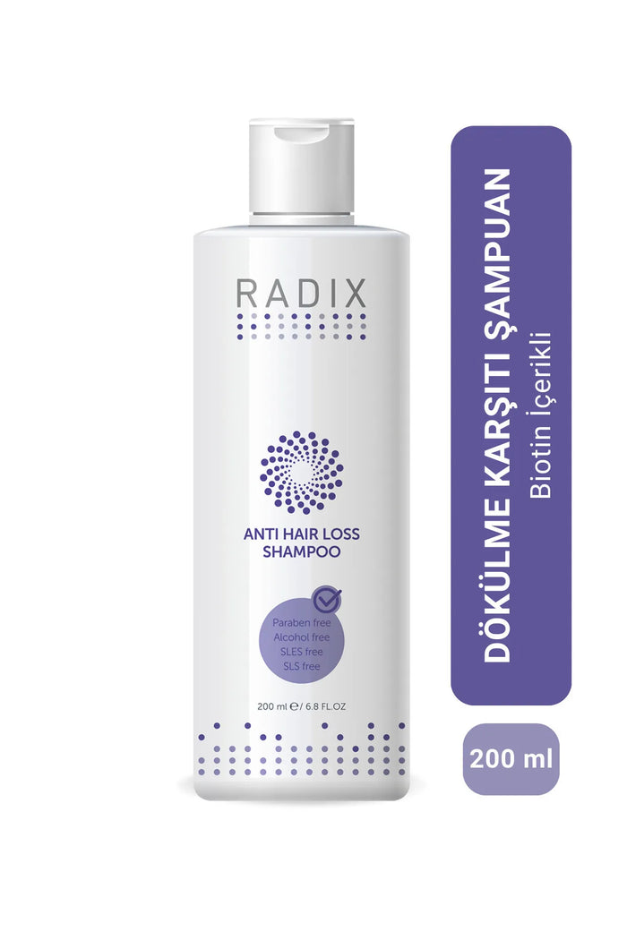 Radix & Juvera - Anti Haaruitval / Anti-Roos Shampoo 3 Krachtige Formule - Biotine - Gotu Kola Extract - Gingko Biloba - 200 ml