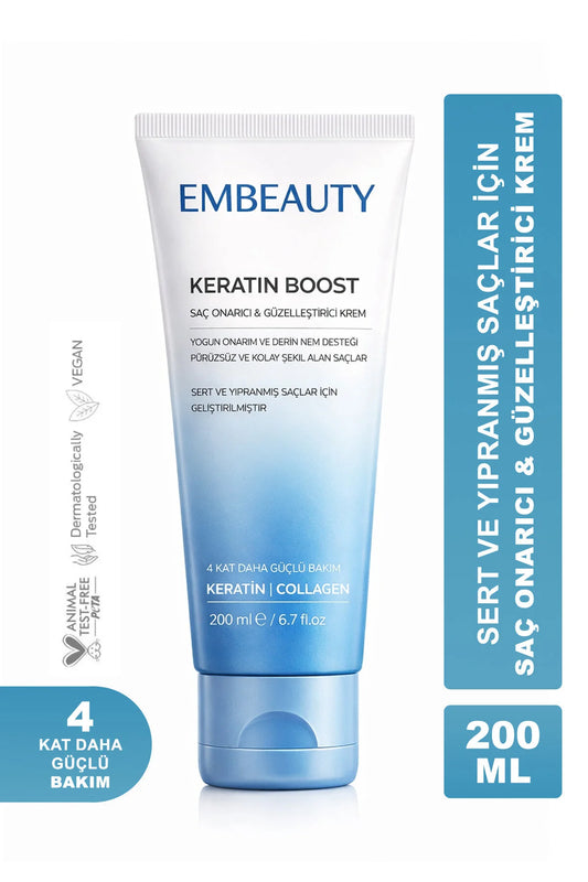 Embeauty Keratin Boost Haarmasker – Keratine & Collageen Haarherstel 200 ml