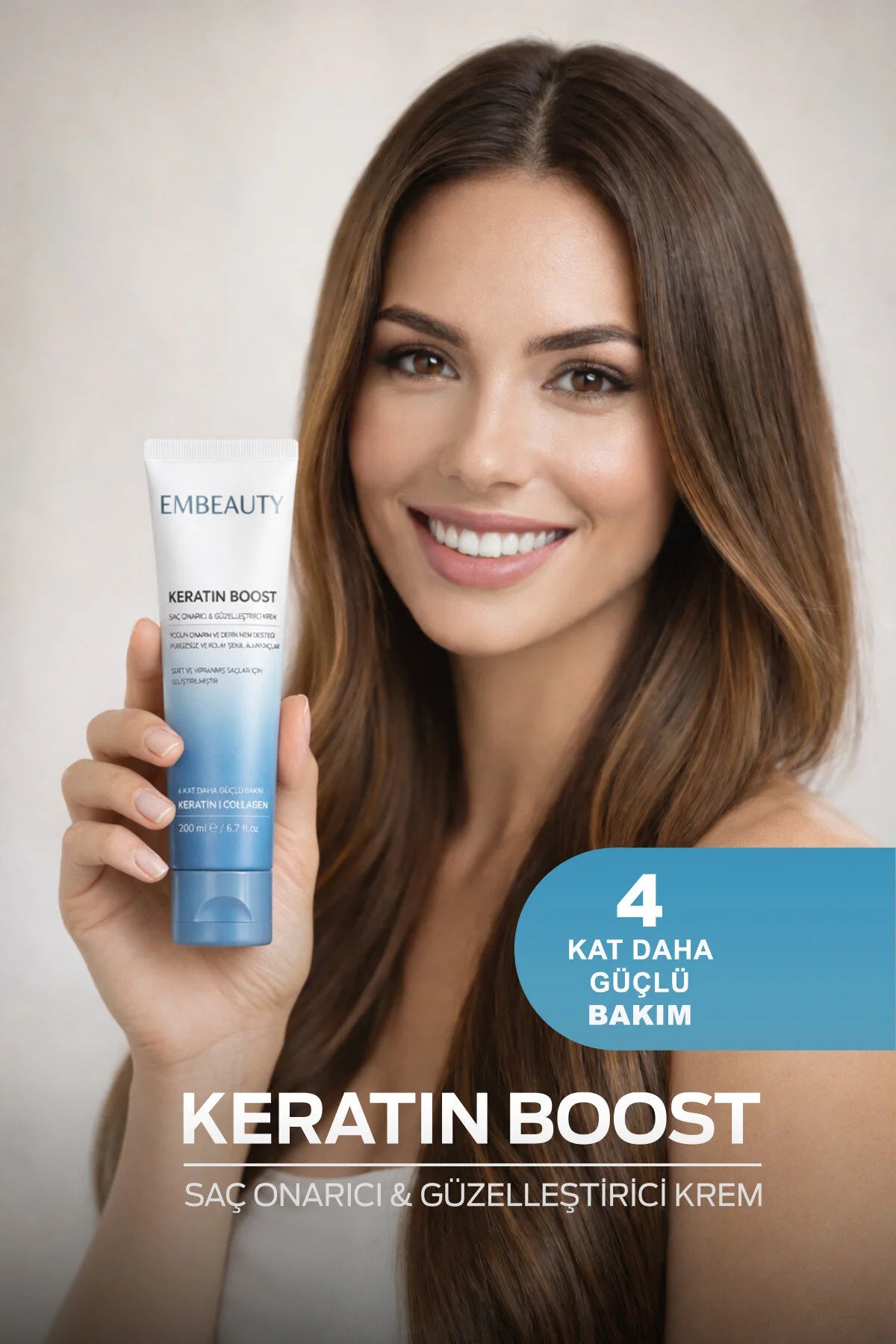 Embeauty Keratin Boost Haarmasker – Keratine & Collageen Haarherstel 200 ml