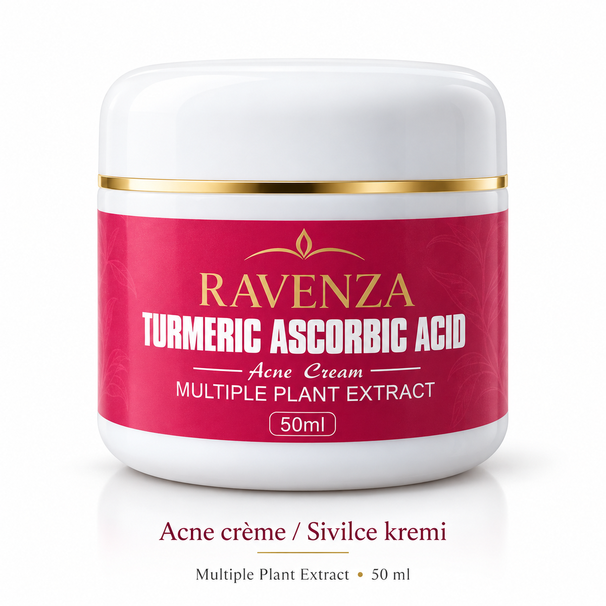 Ravenza Turmeric Ascorbic Acid Cream – Gezichtscrème met Kurkuma, Vitamine C, Niacinamide & Plantenextracten – 50 ml