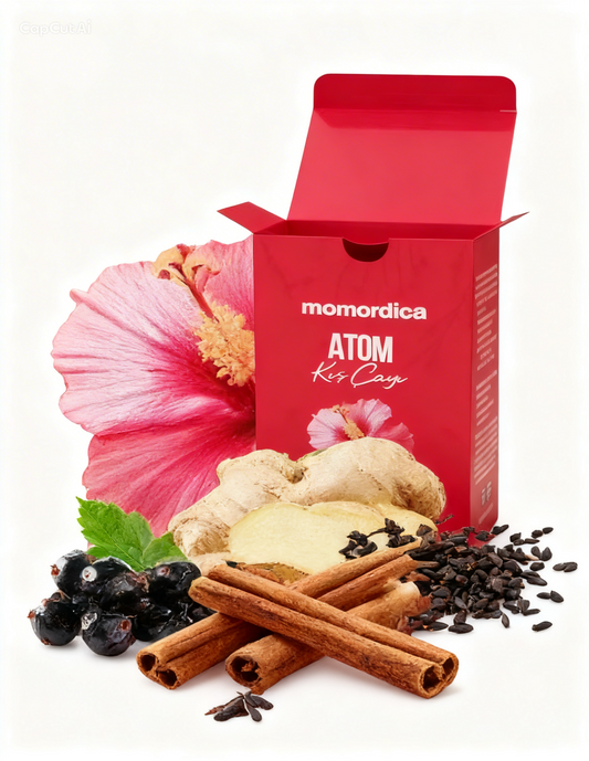 Momordica Atom Thee – Kruidenthee met Gember, Propolis & Hibiscus – 20 Zakjes (160 g)