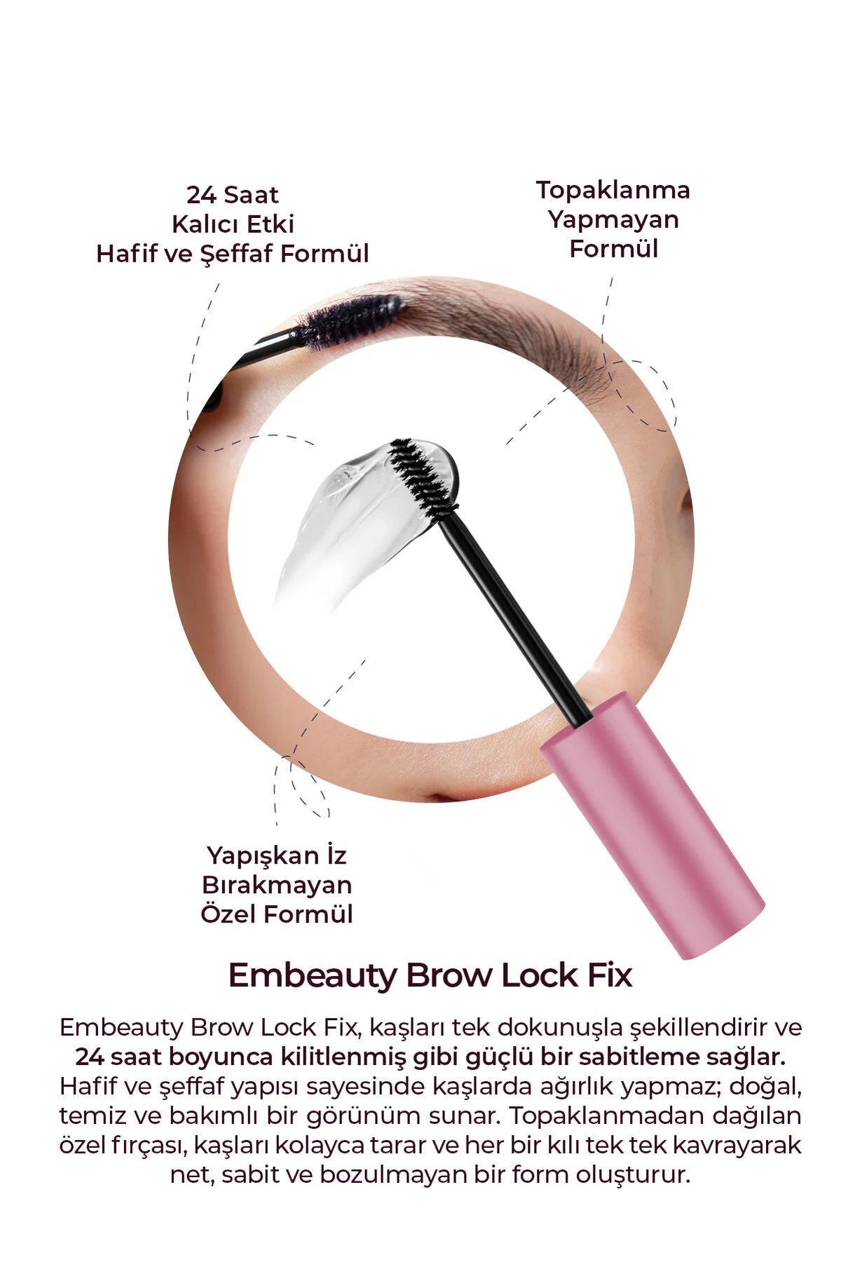 Embeauty Brow Lock Fix Wenkbrauw Fixerende Mascara (Transparant) - 7 ml