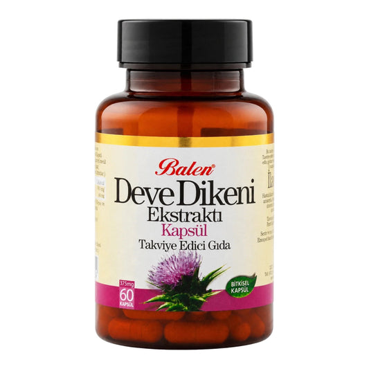 Balen Mariadistel Extract – Milk Thistle met 80% Silymarine – 600 mg per 2 Capsules – 60 Plantaardige Capsules