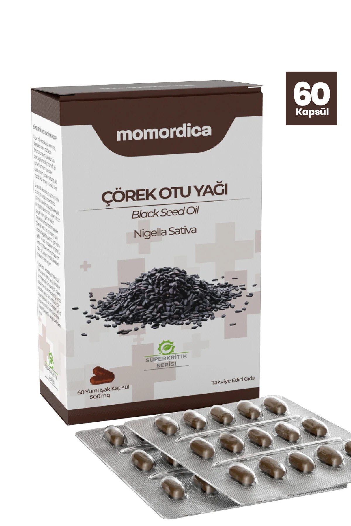 Momordica Zwarte Komijnolie Capsules – Nigella Sativa – 1000 mg Dagdosering – 60 Softgels