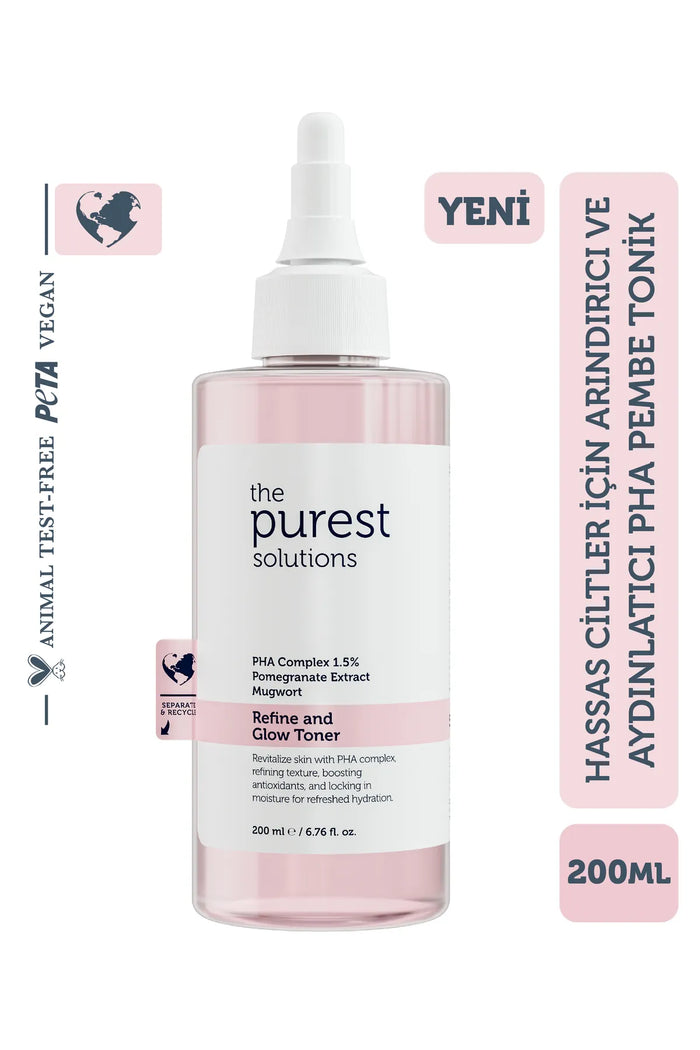 The Purest Solutions Pink Facial Tonic – Daily Face Care Tonic for Gentle Skincare Routine 200 ml
