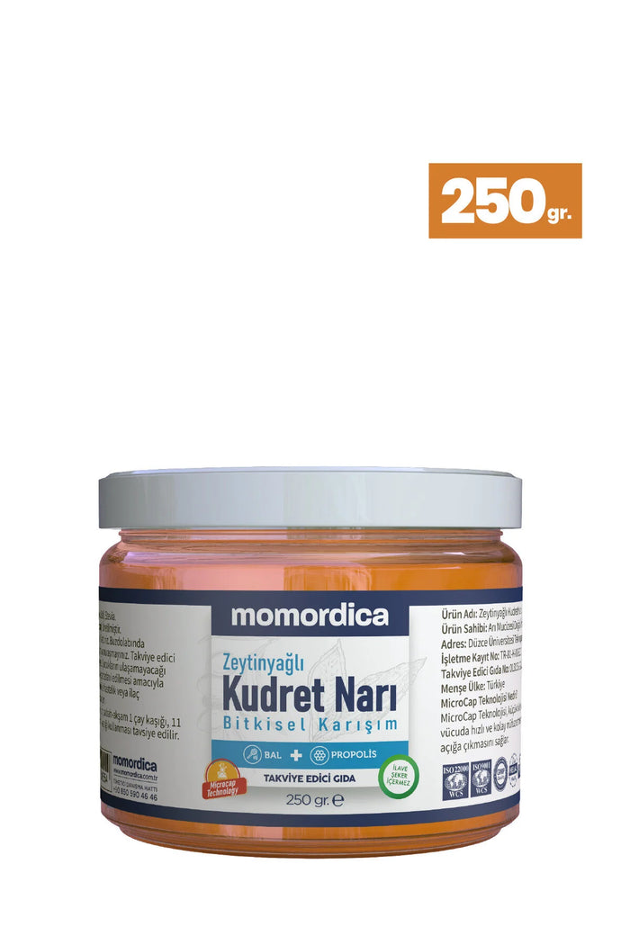 Momordica Kudret Narı met Olijfolie, Honing & Propolis – 250g Natuurlijke Mix