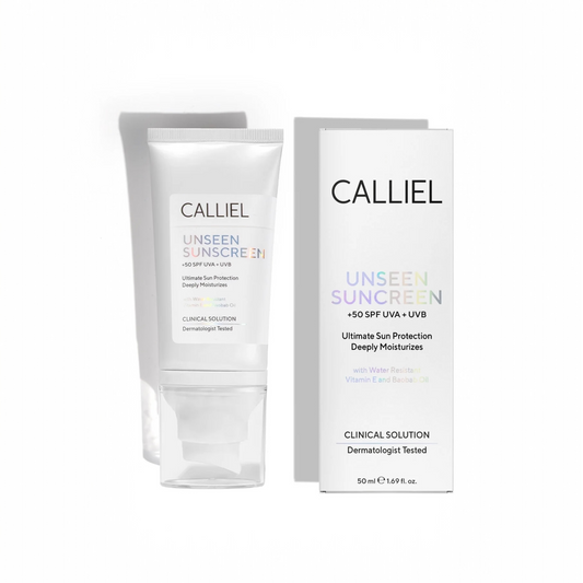 Calliel Unseen Sunscreen SPF 50+ UVA/UVB 50 ml – Transparante Zonnebrandcrème