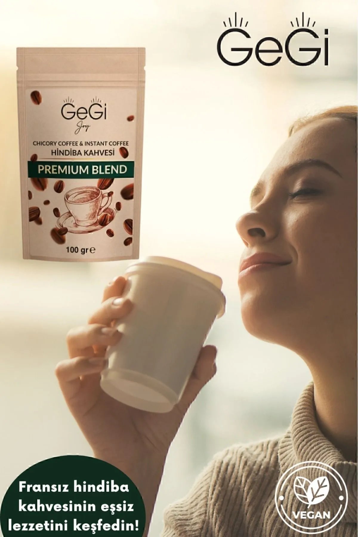 GEGI Franse Cichorei (Hindiba) Detox Dieetkoffie 1 maand gebruik 100 gr