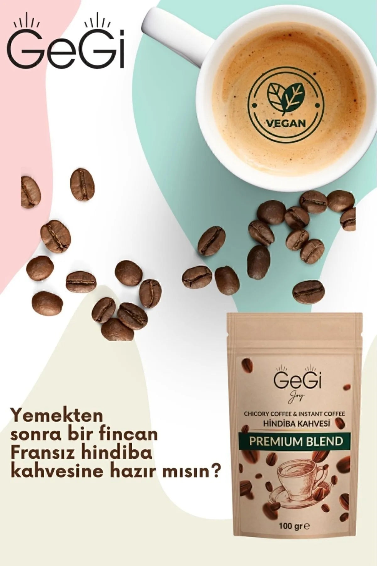 GEGI Franse Cichorei (Hindiba) Detox Dieetkoffie 1 maand gebruik 100 gr