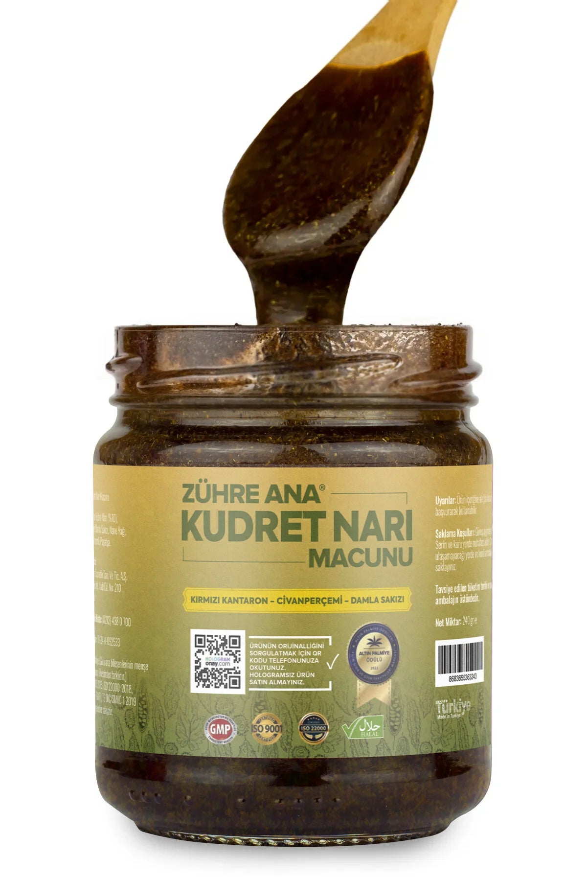 Zühre Ana Kudret Narı Macunu 240 g | Kruidenpasta met Granaatappel