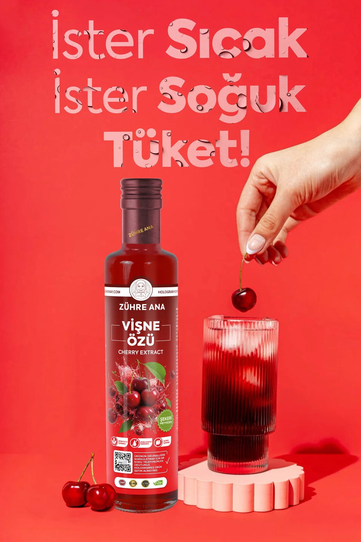 Zühre Ana Vişne Özü – Natuurlijke Kersenextract Siroop 640g | Zonder Toegevoegde Suiker