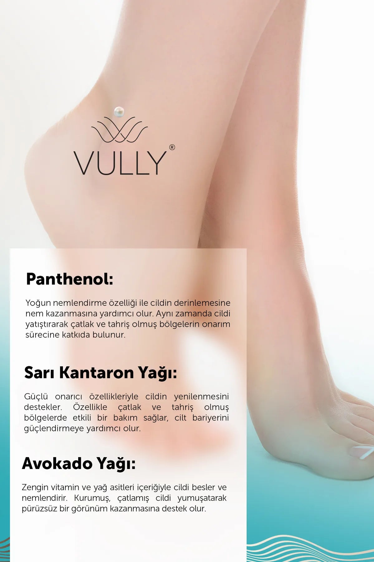 VULLY Herstellen en bleken scheurtjes in de Voet- en Hielzone - Hydrateert intensief - Maak glad - Verzacht - Voedt - Arbutin - Panthenol - Vitamine C - Jojoba Olie - Avocado Olie - Calendula olie - Sint-Janskruidolie - Voor alle huidtype - 100 ml