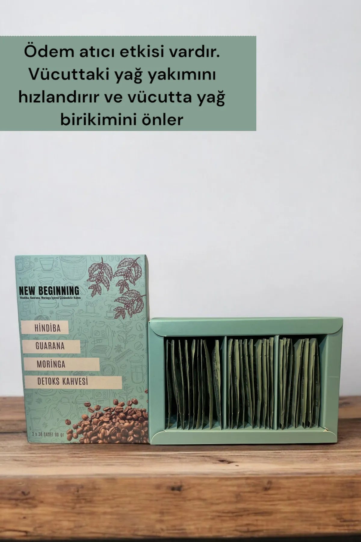 New Beginning - Hindiba (Cichorei) - Guarana - Moringa - Detox Koffie 30 Zakjes