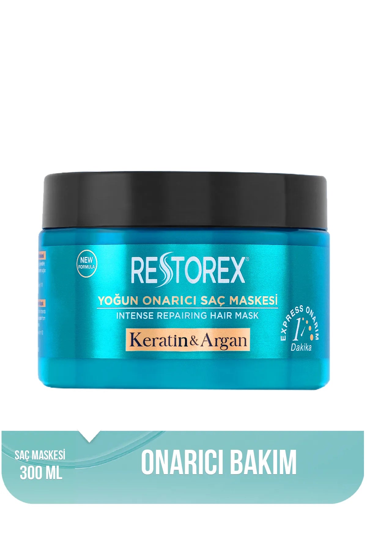 Restorex Haarverzorgingsmasker - Intensief Herstellend Haarmasker - Keratine & Argan - Versleten en beschadigd Haar Botox-Effect - 300 ml