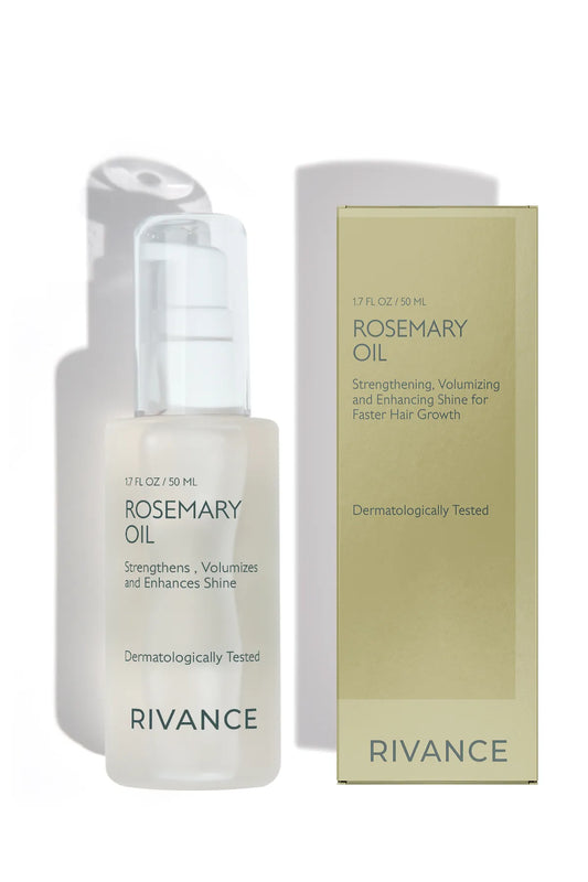 Rivance Rozemarijnolie Haarverzorgingscomplex - Geeft Volume - Herstellend en Versterkt de glans voor Snelgroeiend Haar - Effectief 100% natuurlijk - Dermatologisch getest - 50 ml