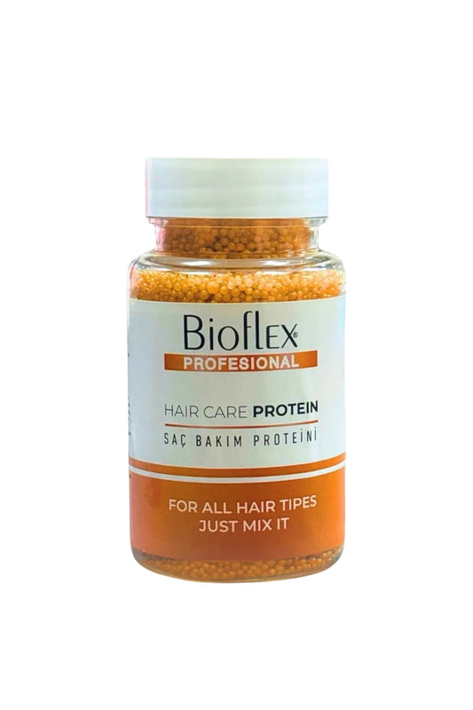Bioflex Professionele HaarverzorgingsProteïne - Haarmasker Speciaal Product Tegen Haaruitval / Schade - Het herstelt de haarstrengen van wortel tot punt - Gebruiken bij highlights - Ombre - Balayage - Verven - Voor Alle haartypen - 50 gr