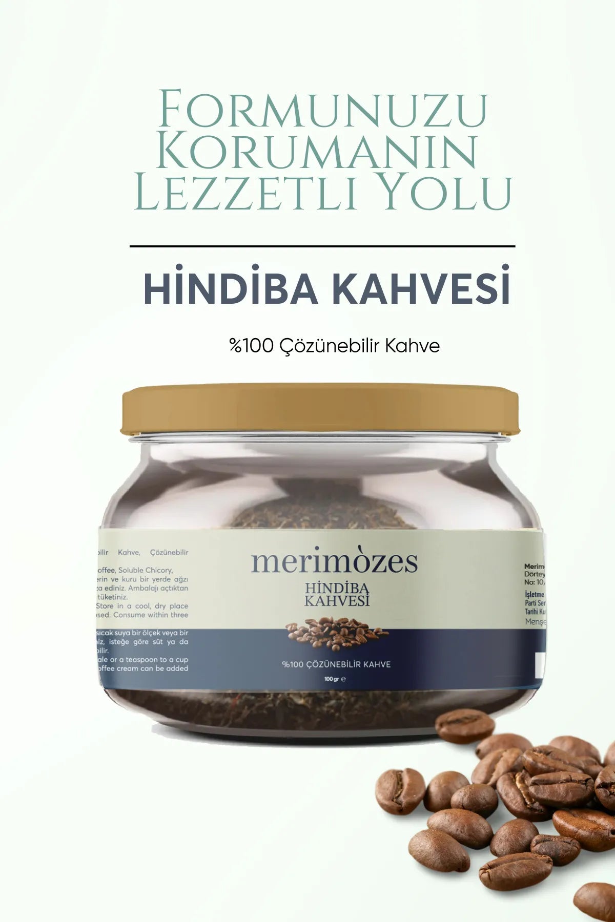 Meri Mozes Koffie Detox Hindiba (Cichorei) Oploskoffie 1 Maand Gebruik Netto 100 gr