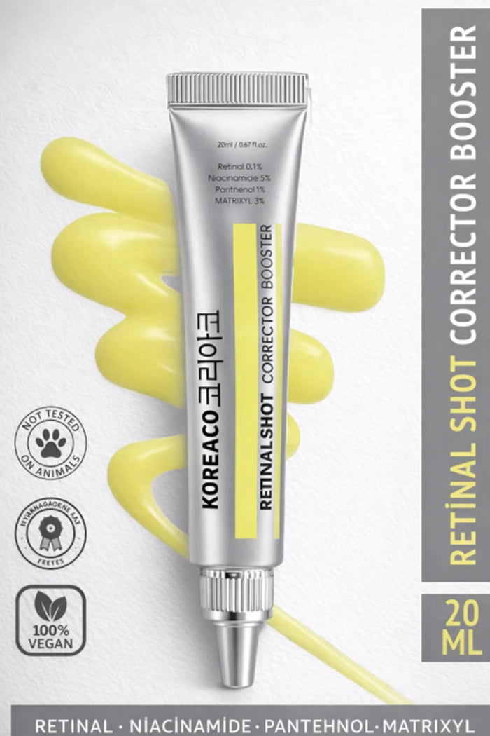 KOREACO Retinal Shot Tightening Booster 20ml – Anti-Aging Serum met Retinal 0.1%, Matrixyl 3000 & Panthenol – Verstevigend & Porie Verfijnend