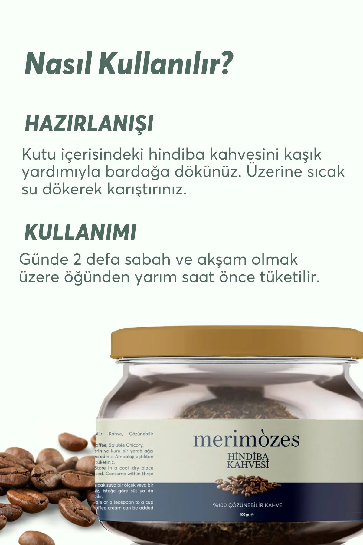Meri Mozes Koffie Detox Hindiba (Cichorei) Oploskoffie 1 Maand Gebruik Netto 100 gr