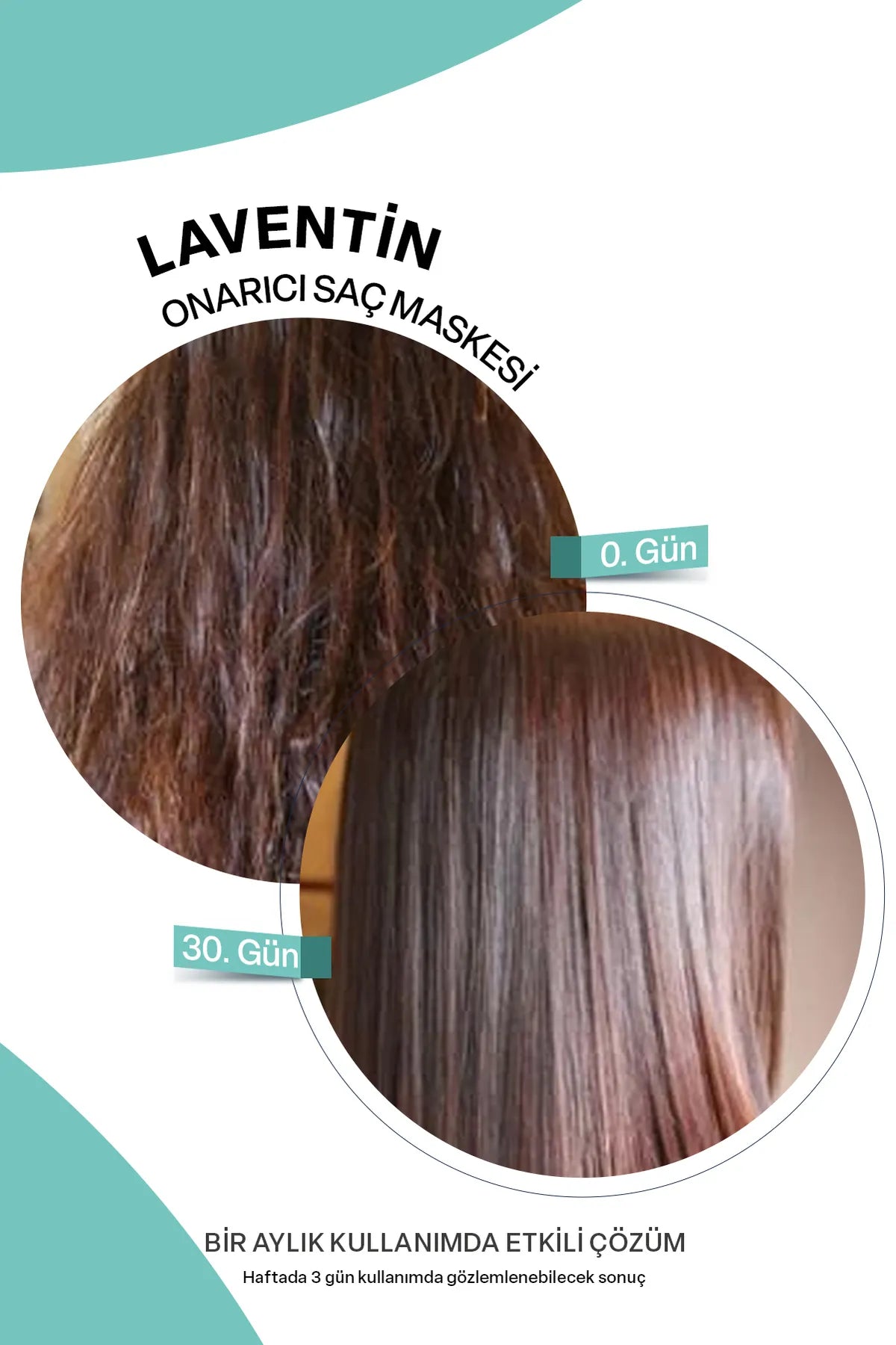 Laventin Haarmasker - Snelle Haargroei - Voedende - Herstellende Haarmasker voor Extreem Beschadigd en Uitvallend Haar - Arganolie - Niacinamide - Hyaluronzuur - Cafeïne - Keratine - Voor Alle haartypen -30 ml