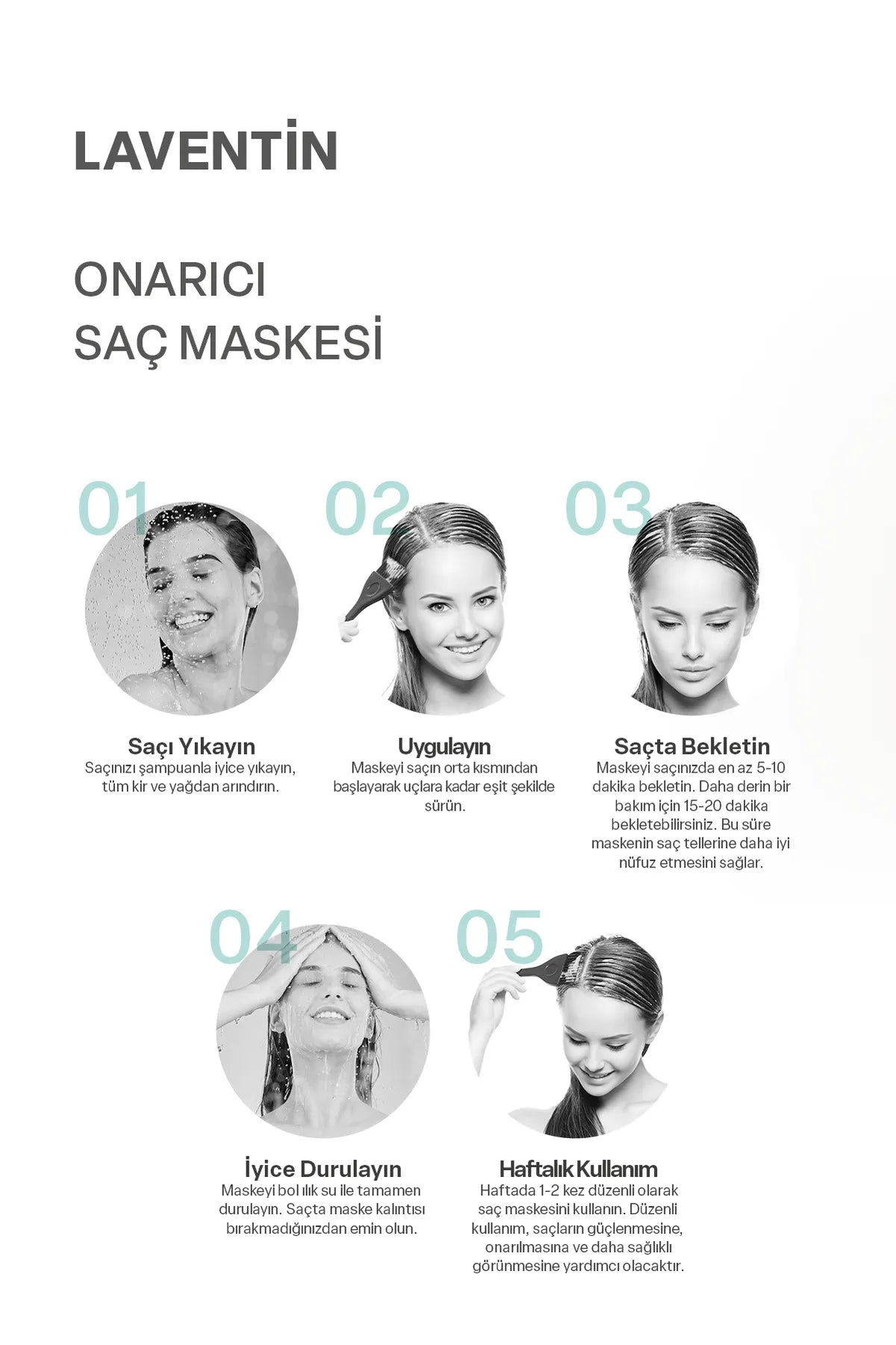 Laventin Haarmasker - Snelle Haargroei - Voedende - Herstellende Haarmasker voor Extreem Beschadigd en Uitvallend Haar - Arganolie - Niacinamide - Hyaluronzuur - Cafeïne - Keratine - Voor Alle haartypen -30 ml