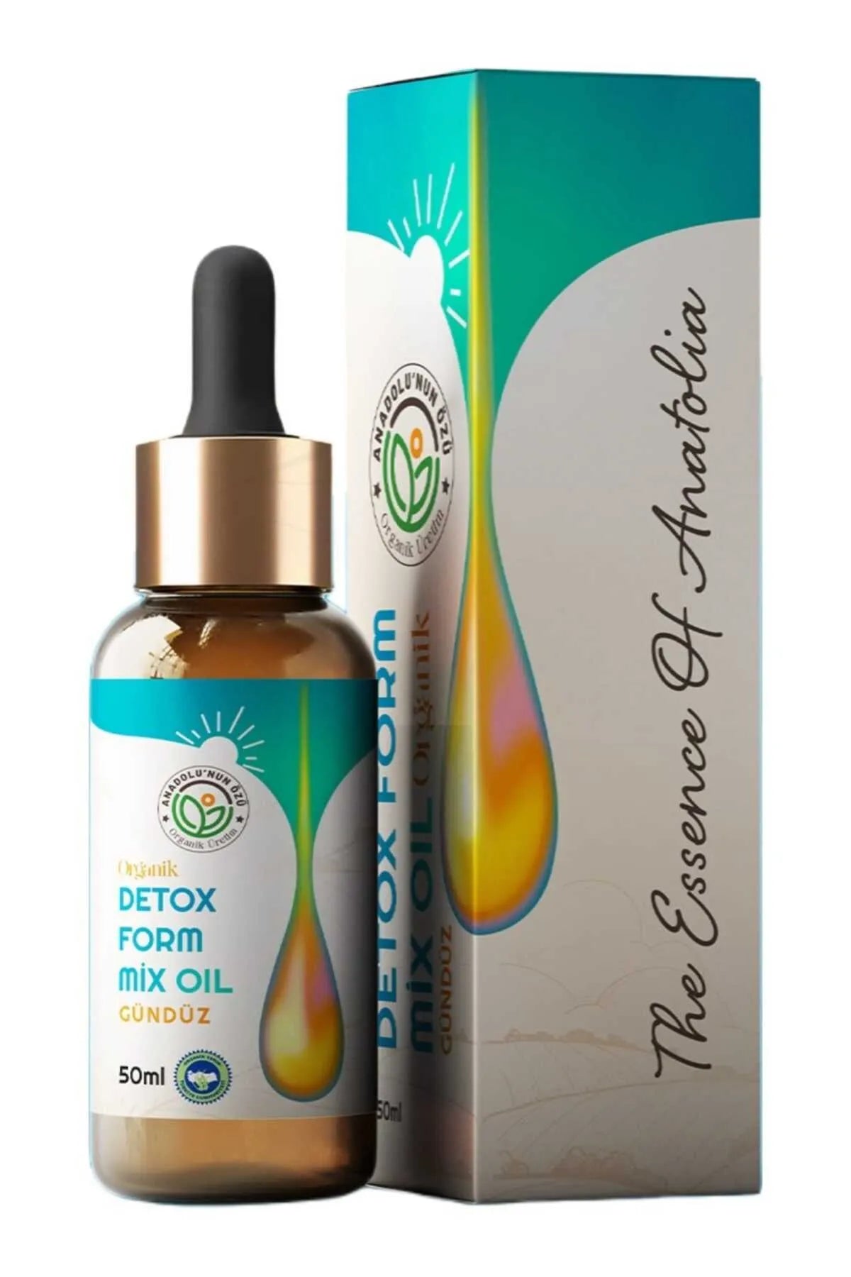 Anadolunun Ozu Druppels voor Overdag - Detox Form Mix Olie - Keto Drops Dieet - Biologische oliemix Essentie van Anatolië biologische productie - Helpt om af te vallen en oedeem te verlichten 50 ml