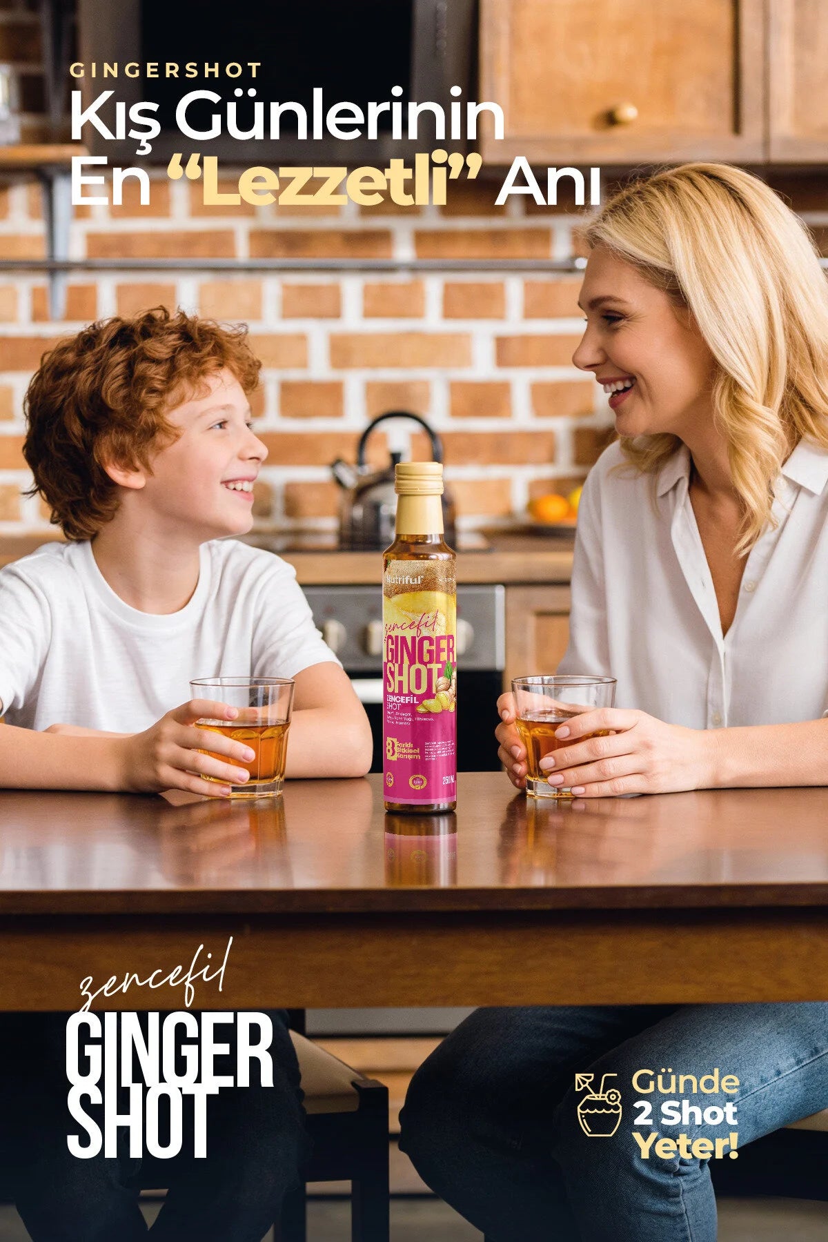 Nutriful Zencefil Ginger Shot – Met Gember, Kurkuma, Stevia, Muntolie & Hibiscus - Sinaasappelaroma - 250 ml