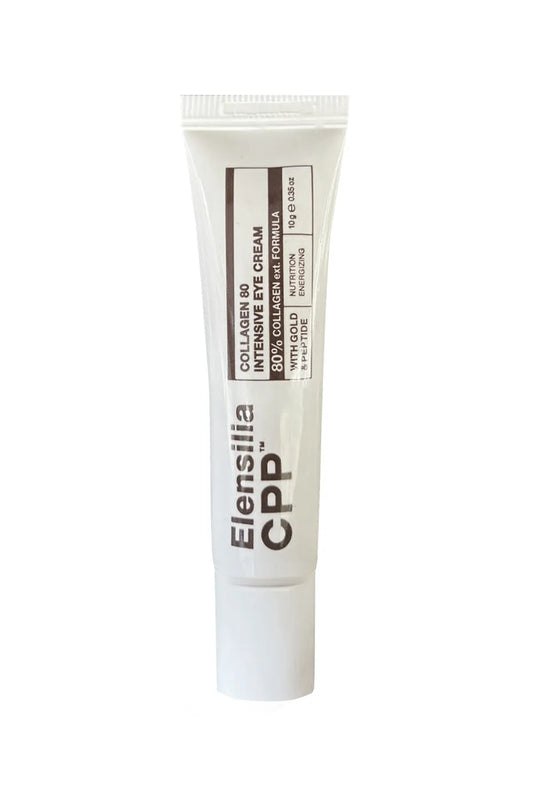 Elensilia CPP Eye Cream - Anti-rimpel - Intensieve oogcrème met 80% Frans collageen en haloxyl - met Goud & Peptide - Voedende - Herstellende werking op de huid rond de ogen - Alle huidtypen - 10gr