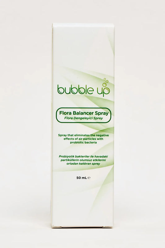 Bubble Up Flora Balancing Spray (NOG STEEDS NIET VAN UW ALLERGIE AF?) - Elimineert negatieve effecten van luchtdeeltjes met Probiotische bacteriën - 50 ml