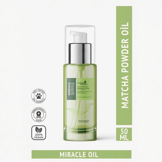 Koreaco Matcha Miracle Hair Oil 50ml – Verzorgende Haarolie voor Glans en Herstel